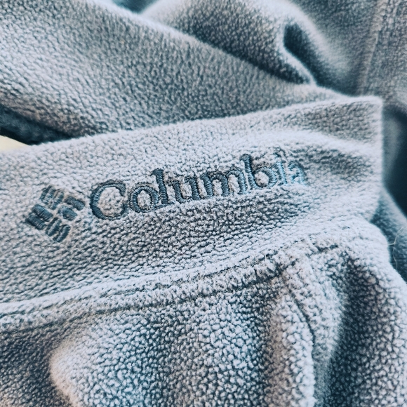 Columbia Men's Blue Long Sleeve Lightweight Fleece Large - Picture 5 of 6